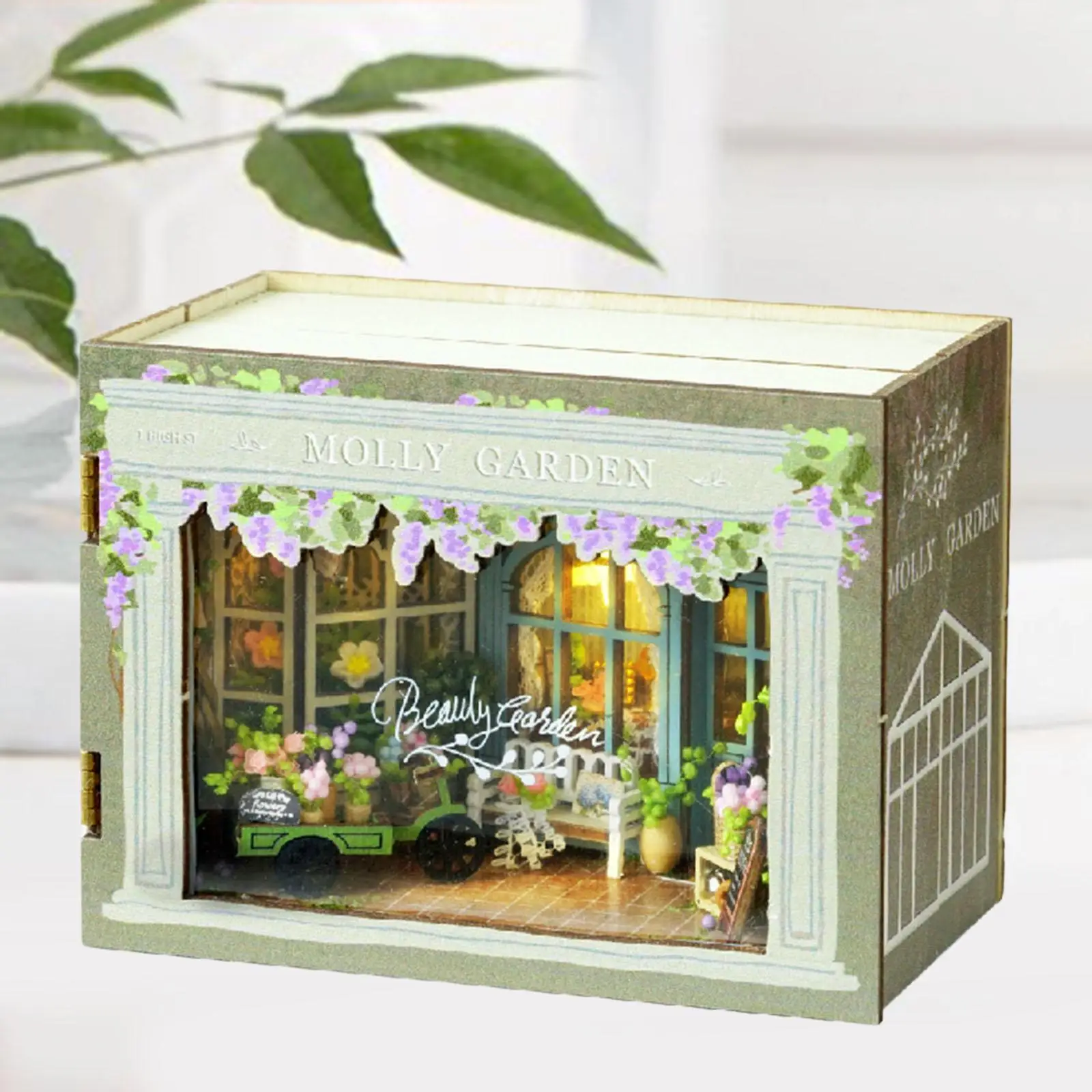 

Деревянный кукольный мини-домик, модель для кукольного домика ручной работы, креативный подарок на день рождения