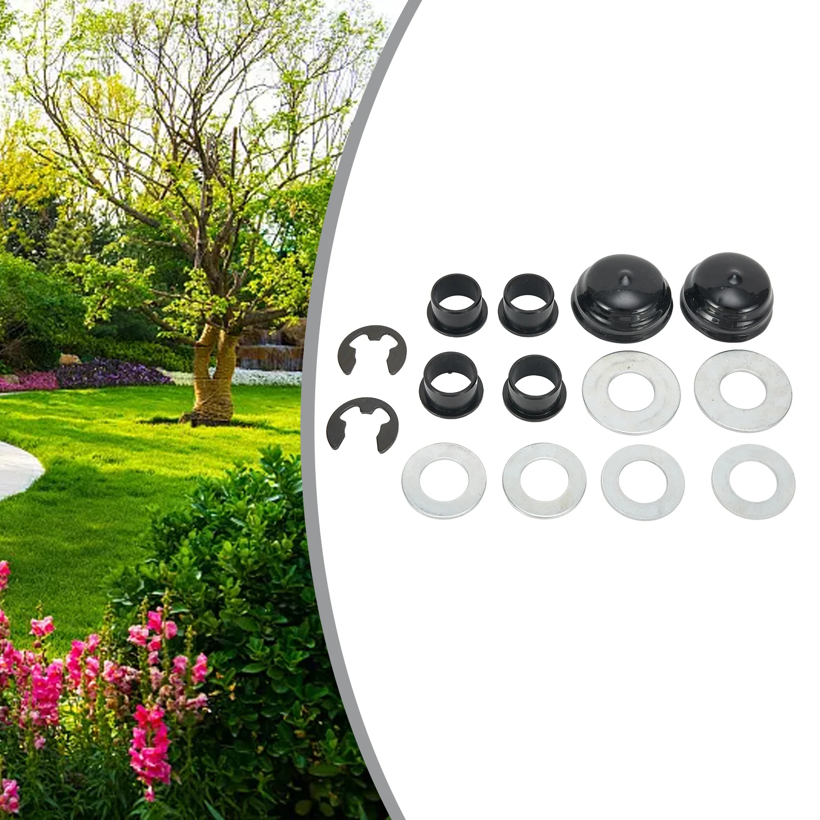 Steering Spindle Bushing Rebuild Kit For for Cast Axle Series Tractors Fits YTH1542A YTH22V46XLS YTH2648TF Models