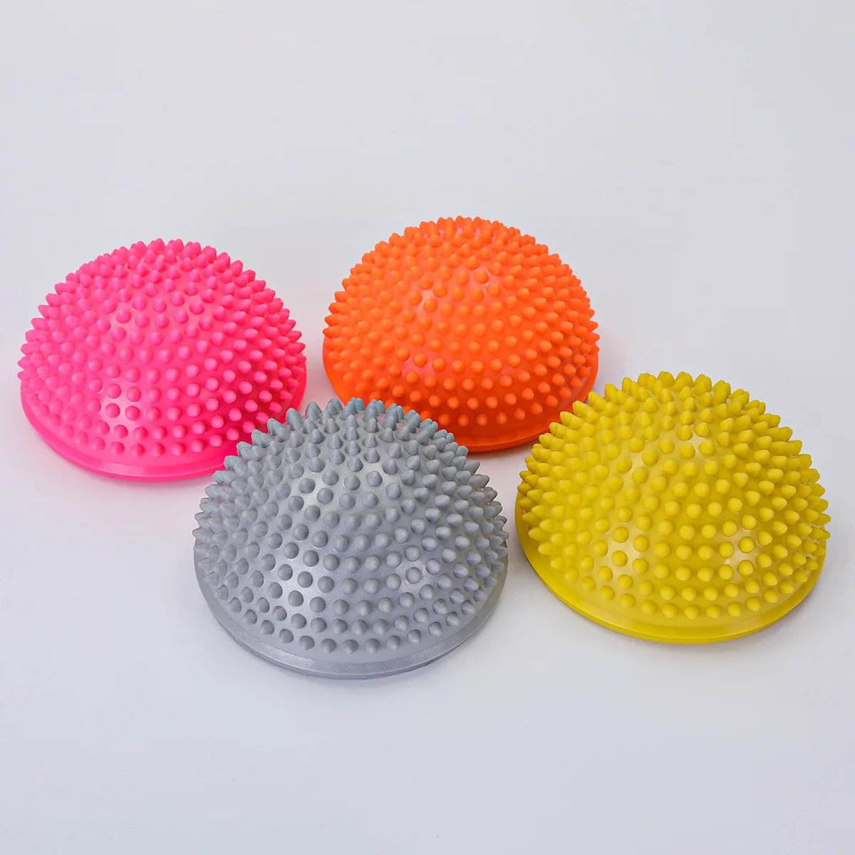 Nueva pelota de piña de PVC, pelota semicircular para masaje, pelota de entrenamiento de equilibrio, pelota táctil, pelota para hacer ejercicio y entretenimiento, Yoga B