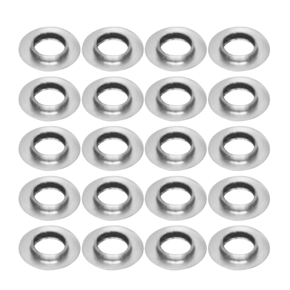 50 Pcs Component Frameless Glasses Accessories Spacers Convex Gaskets Accessory Stainless Steel Durable Replacement Fixing