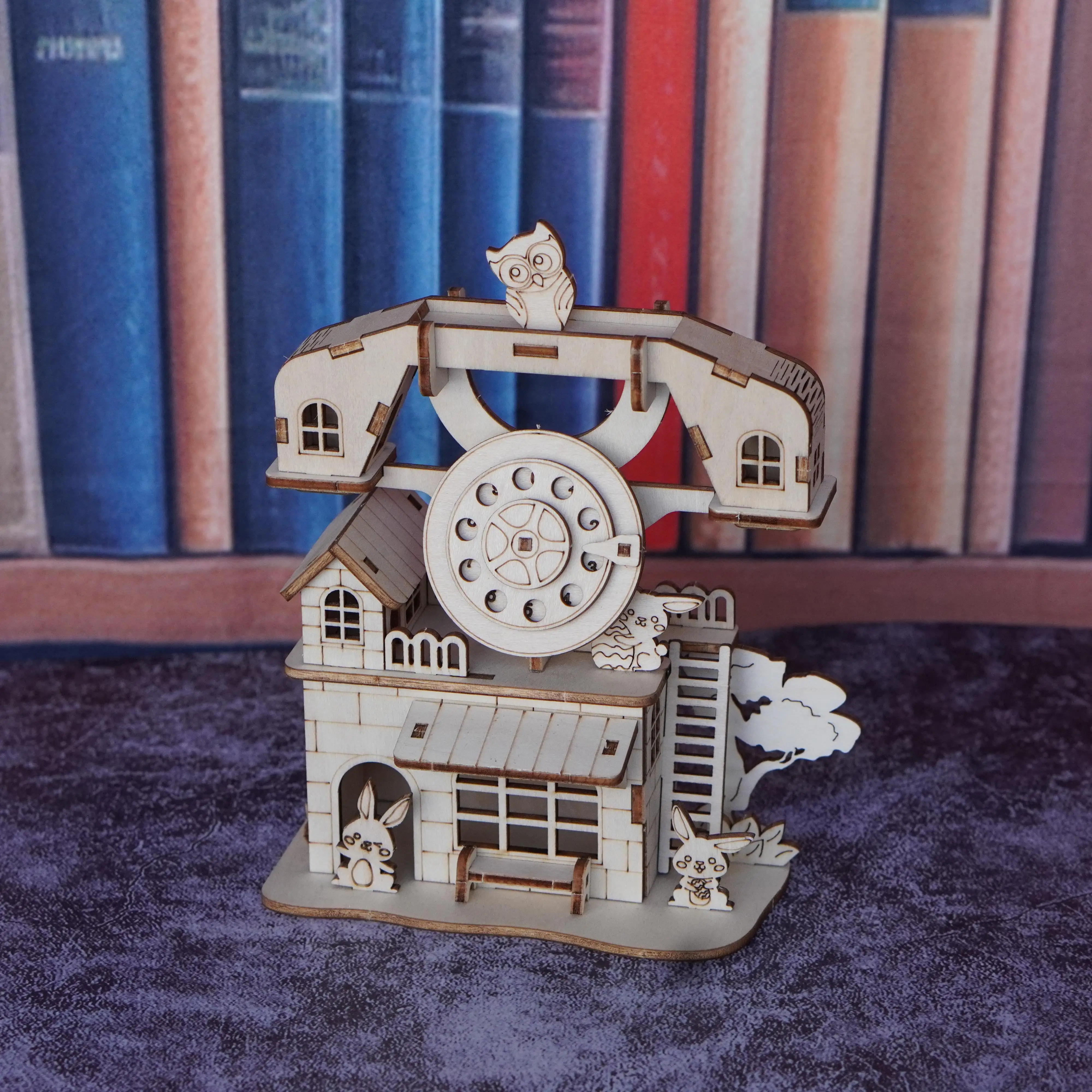 

Ретро европейский 3D деревянный телефон-головоломка-набор ручной работы для взрослых своими руками