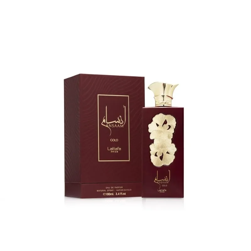 100ml Original Ansaam Gold Eau De Parfum Spray for Unisex Diffusing Strong Lasting Fragrance High Quality Arabic Perfume