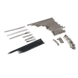 Tooyful 1 Set Clarinet Repair Tool Steel Spring Leaf Key Rollers Screws Reed Needle Woodwind Parts