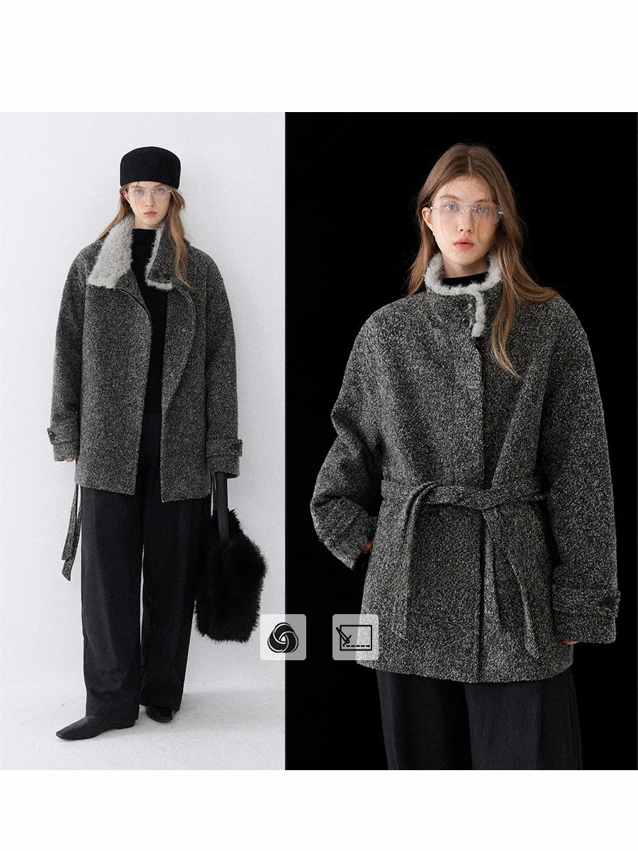 

Зимнее женское шерстяное пальто CHACHASTU с пуховым утеплителем, ветрозащитное, теплое, длинное, стандартной длины, без капюшона, молодежное, модное, для повседневной носки