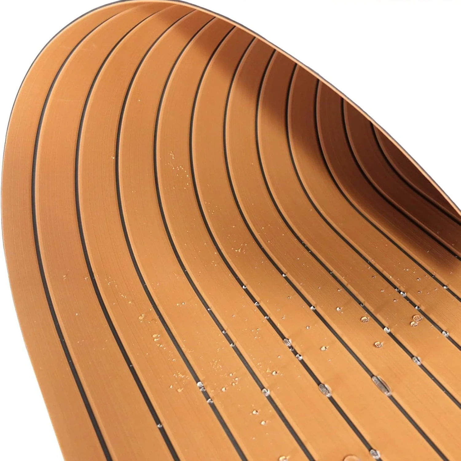 2400*450mm EVA Foam Faux Teak Boat Deck Mat Decking Sheet for Yacht Yacht Flooring Anti Skid Mat Boat Self Adhesive Vehicle Pad
