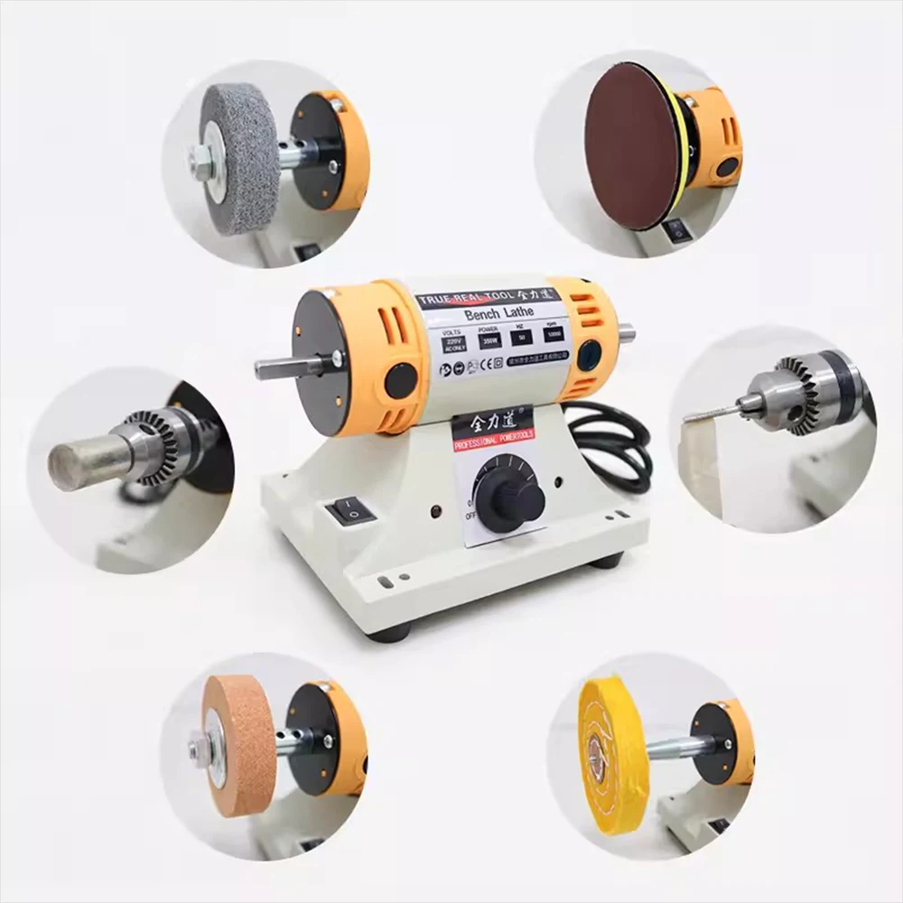 Multifunctional Table Grinder Mini Electric Woodworking Jade Cutting Polishing Machine Carving Polishing Machine Grinding Tools