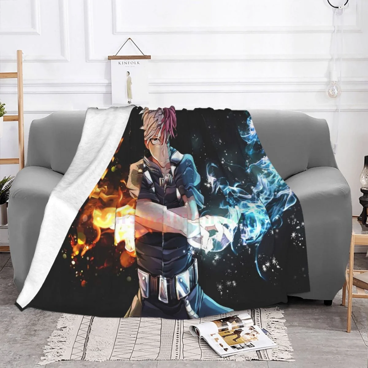 My Hero Academia Flannel Fleece Blanket Soft Warm Lightweight Cozy Anti-Pilling Fuzzy Throw Blankets for Couch Bed Sofa Travel