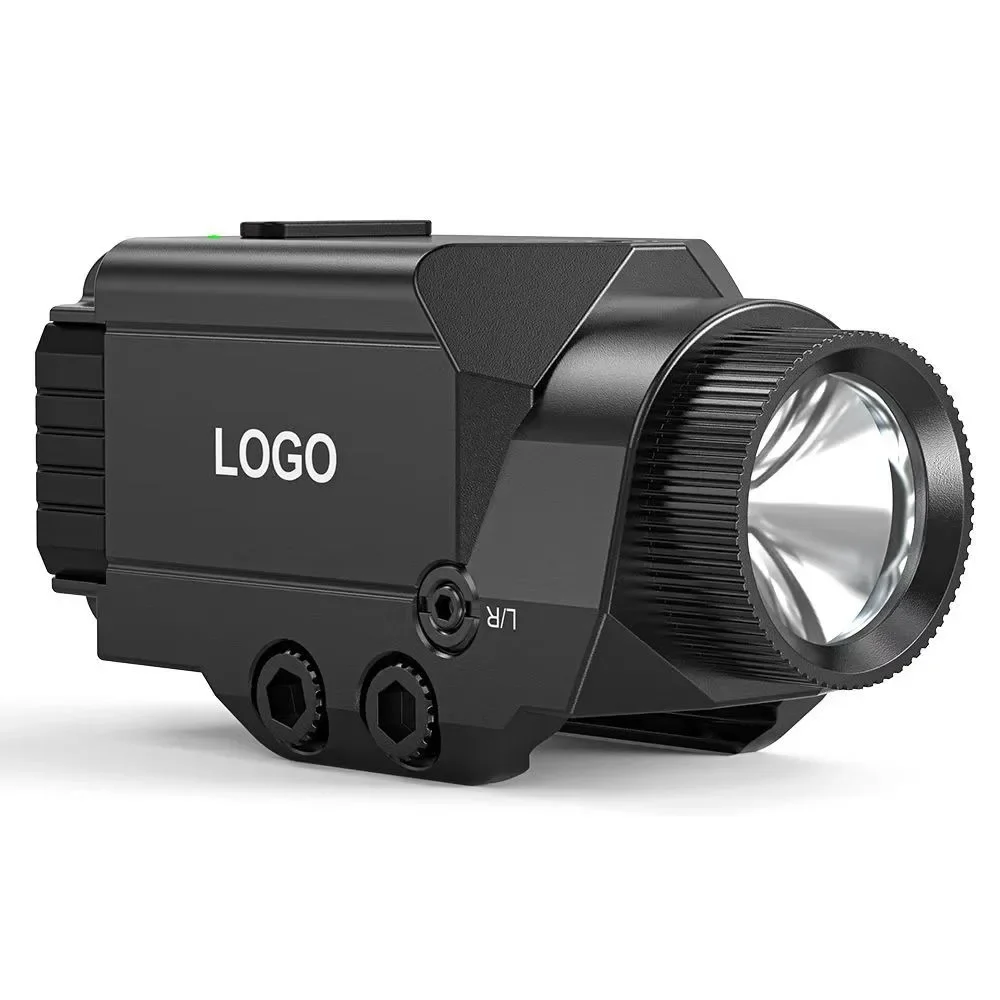 1000Lumens Tactical Flashlight Combo Gun Light Green Dot Sight Strobe LED Torch with Quick Detach for 20mm Rail
