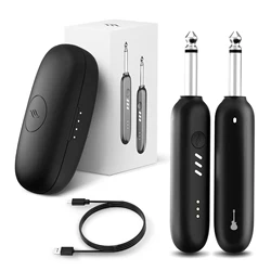 Enya WB1 Wireless Guitar System, UHF 3.0 Audio Wireless Guitar Transmitter and Receiver for Electric Instrument  for Guitar Bass