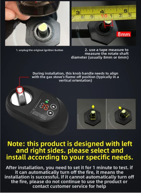 Gas Stove Automatic Fire Off Timer Kitchen Smart Switch Anti-Dry Accessories Natural Gas Gas Stove Timer