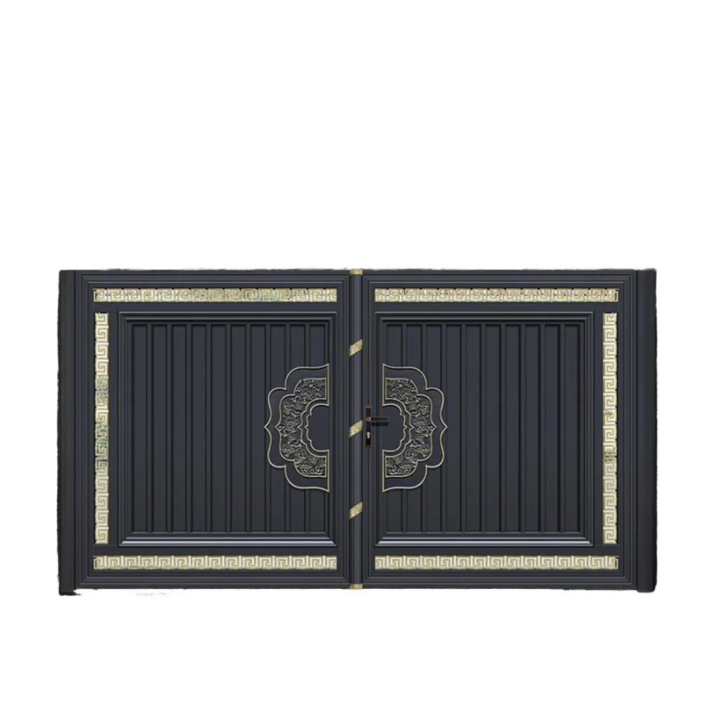 

Алюминиевые распашные ворота с двумя створками для главного входа виллы