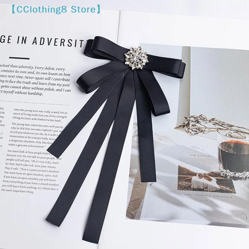 

1Pcs College Style Butterfly Knot Slim Adjustable Elastic Band Ribbon Diamond Bowtie Solid Color Business Dress Neck Tie【AliS8】