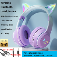 Cool cute wireless headsets Bluetooth headphones noise cancellation great bass stereo foldable headset music Sport game earphone
