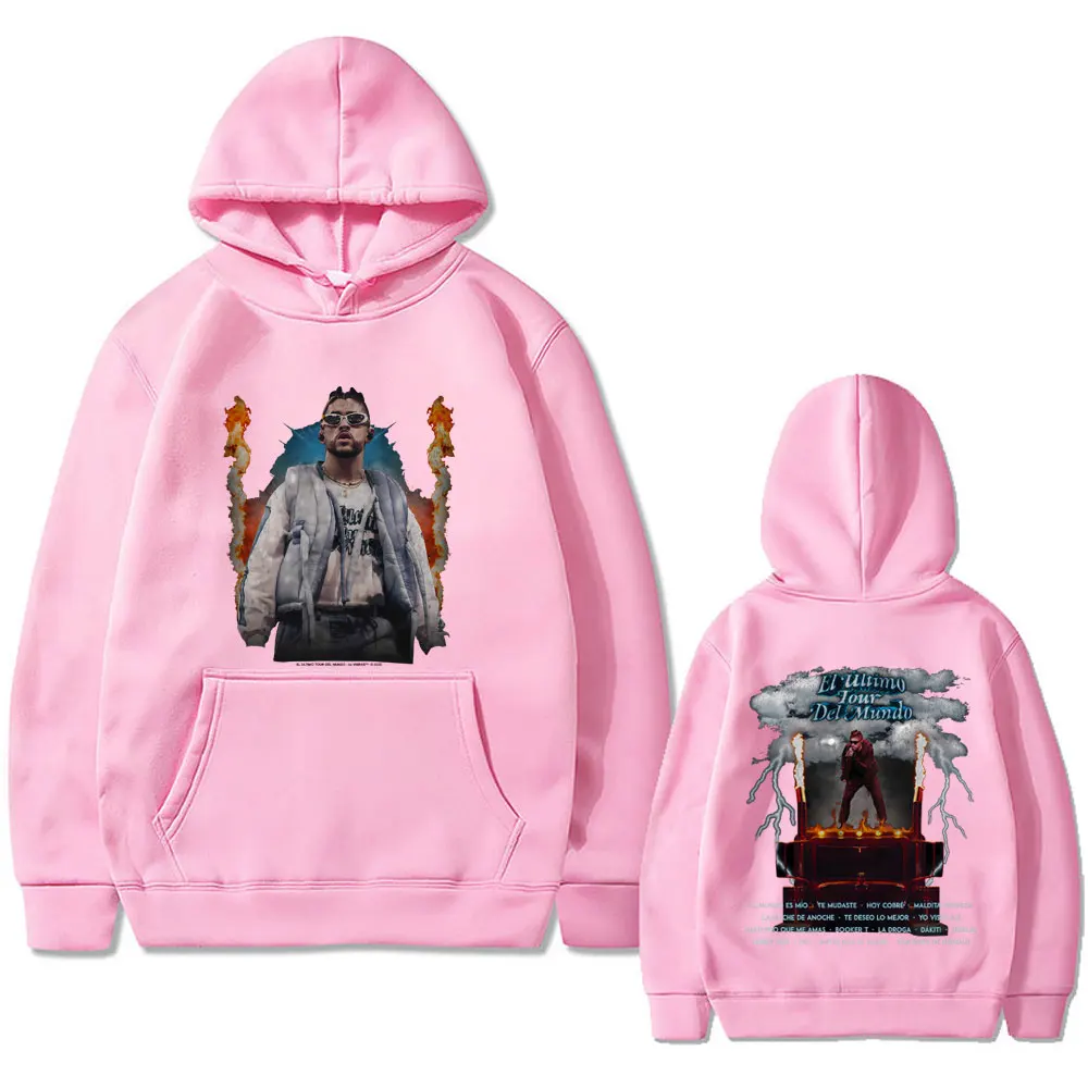 Limited Rapper Bad Bunny EL ULTIMO TOUR DEL MUNDO Graphic hoodie Men Women Clothing Hip Hop Fashion Pop Music Oversized hoodies