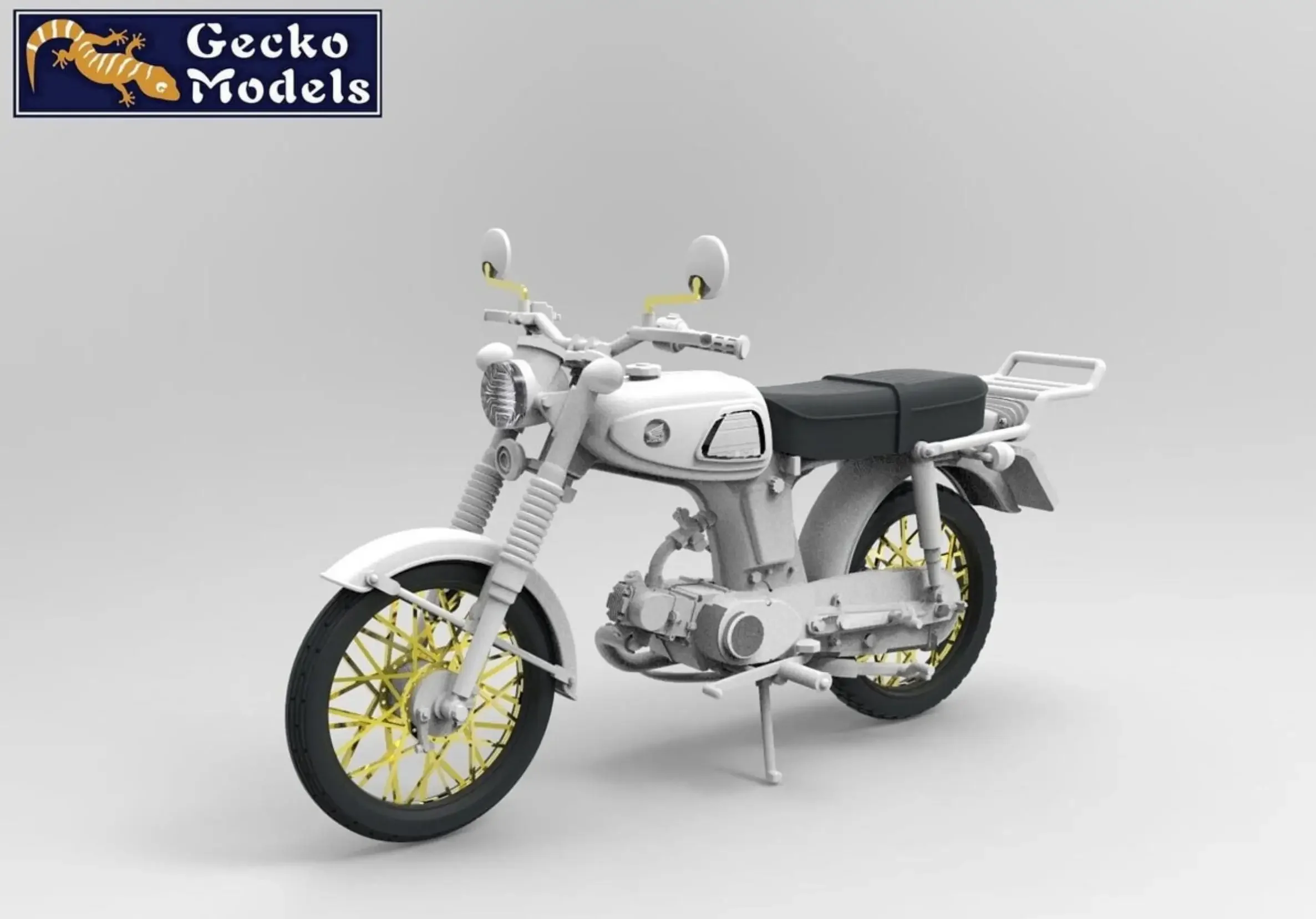 Gecko Models 35GM0127 1/35 60`-70`s Southern Vietnamese & Japanese Motorbike Set Model Kit