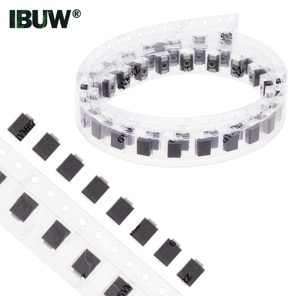 Kit de Diodos Schottky SS24 SS34 (50/3000 Peças) SMB SMC SS24/SS26/SS34/SS54/SS34/SS56
