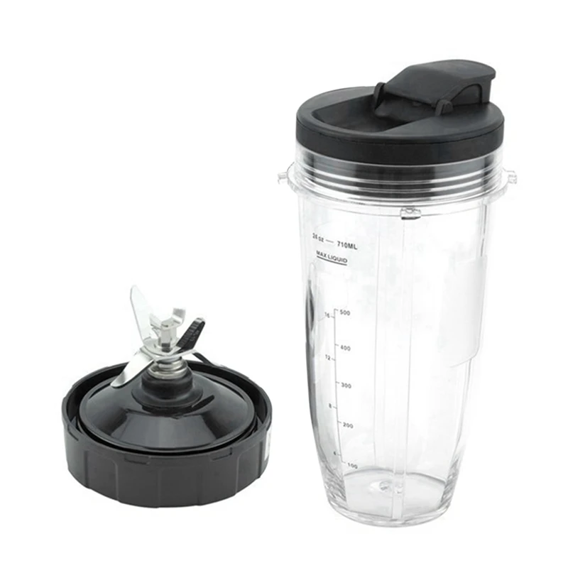 For Ninja BL480 1500W Juicer Accessory Set With 24Oz Cup, Blade, And 2 Rubber Rings