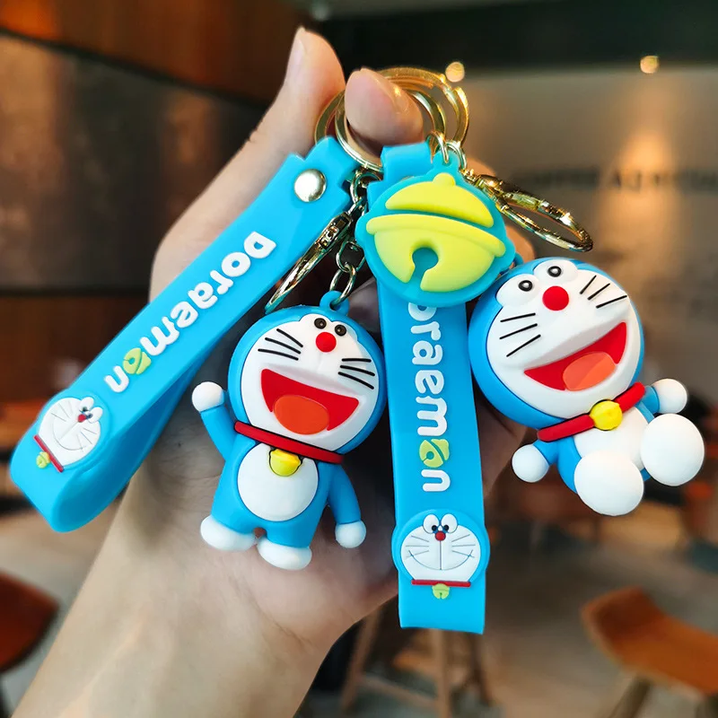 

Doraemon Cartoon Keychain Couple Backpack Creative Car Accessory Keychain Doll Personalized Gifts Y2k Fashion Toys Anime Cartoon