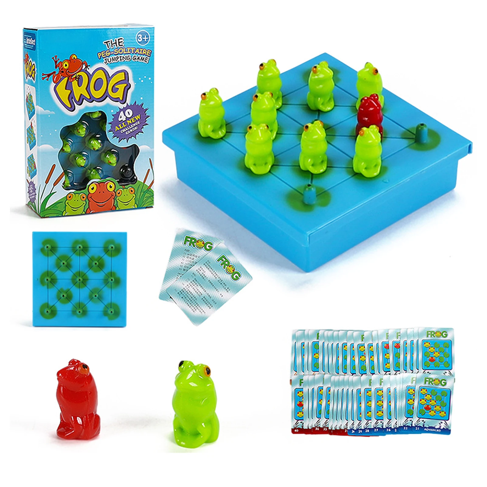 Sapo Damas Fun Game Xadrez Crianças Desktop Puzzle Damas Brinquedo