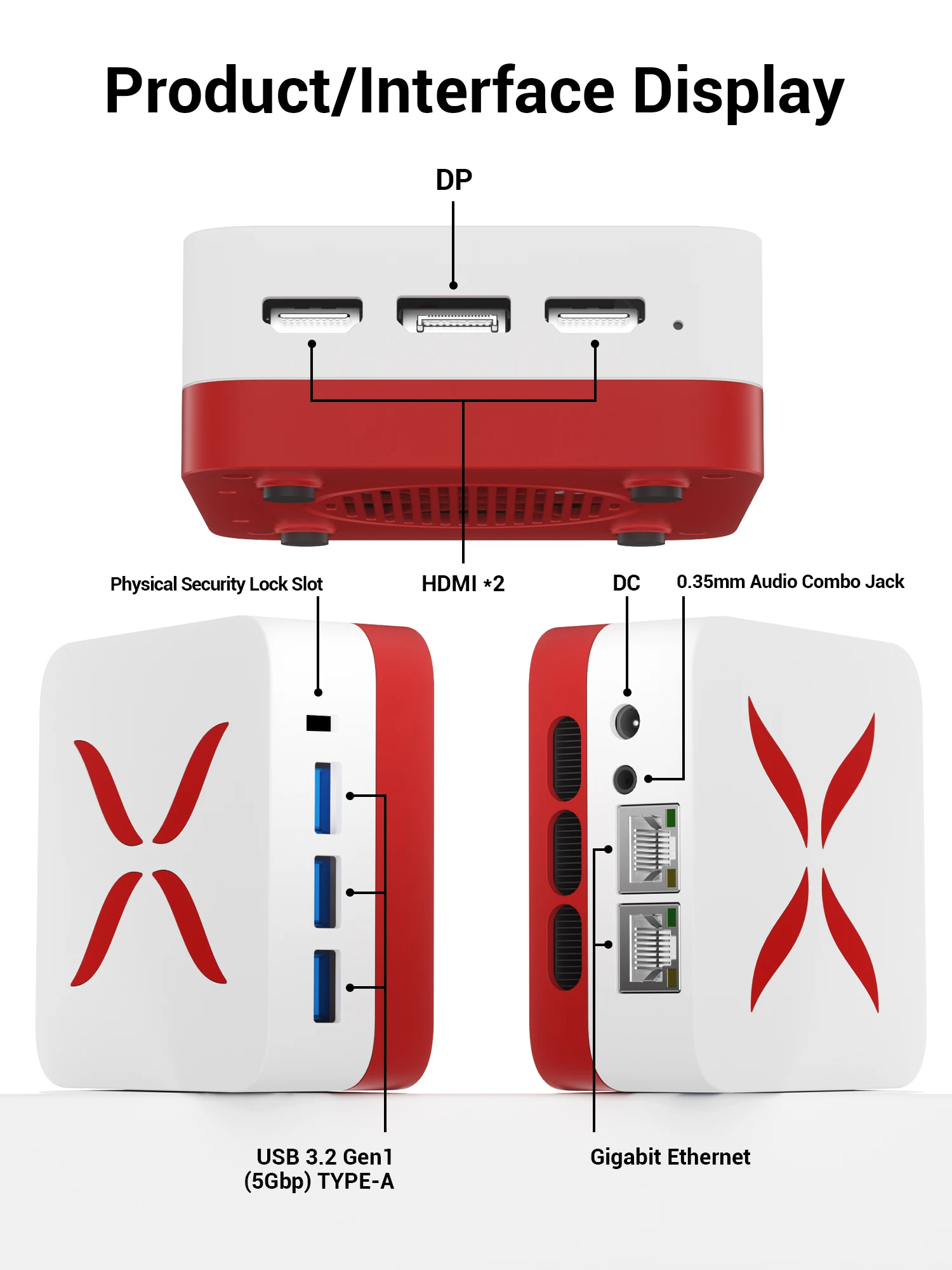 FIREBAT AK2 PLUS MiniPC Intel N100 Dual Band WiFi5 BT4.2 16GB 512GB Computer da gioco Desktop Mini PC Gamer