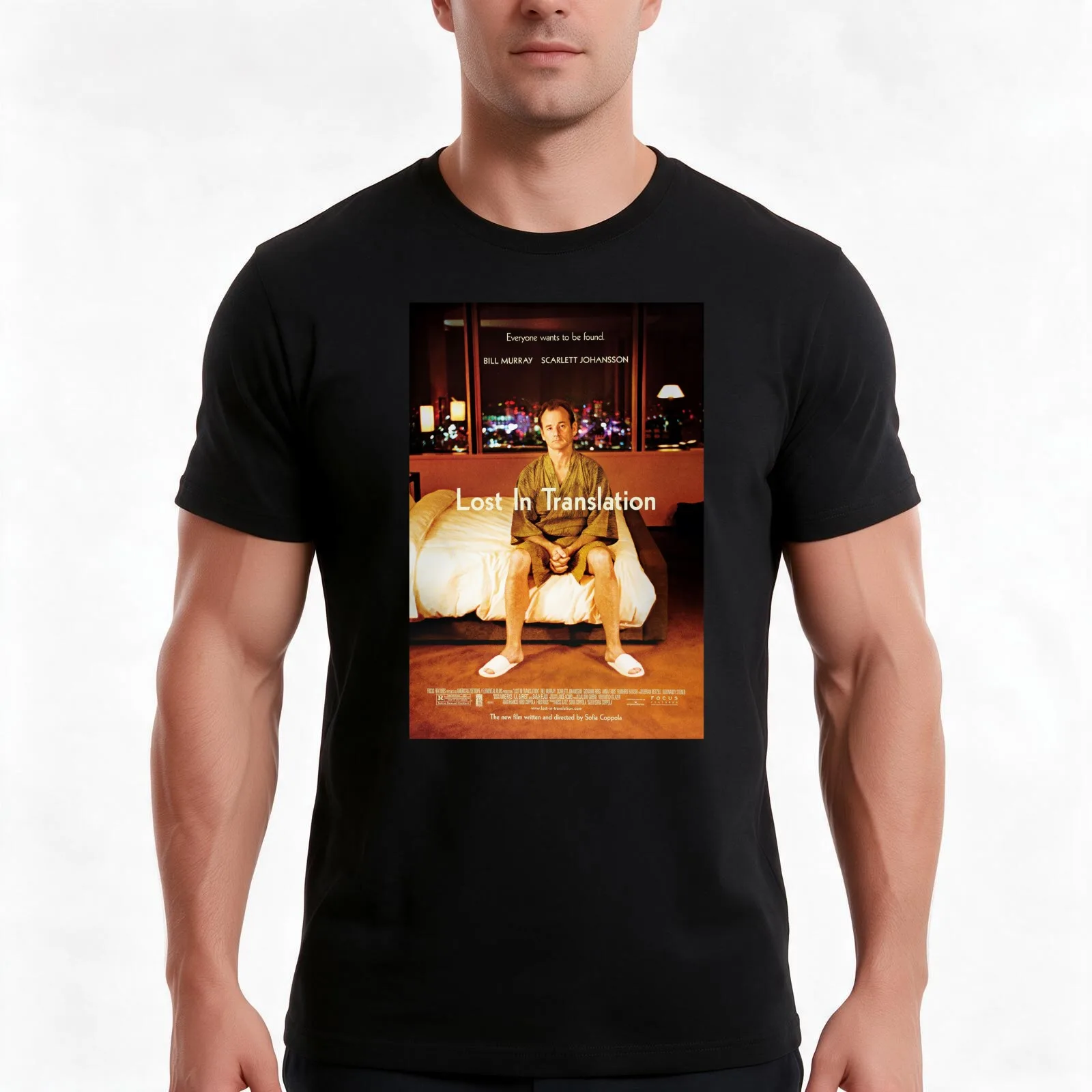 Lost in Translation 2003 T-Shirt, Summer Casual Cotton Tee, Oversized Streetwear Tops, Vintage Graphic Print, Unisex Men Women