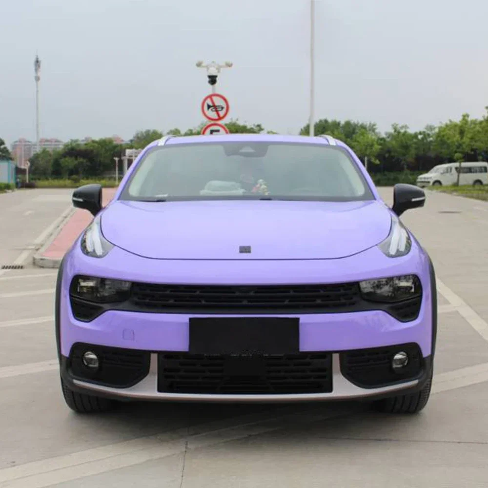 Car Wrap Stickers Ultra Gloss Violet Purple Ultra Gloss Violet Purple PET Bubble Free Auto Self Adhesive Sticker Car Accessories view 3