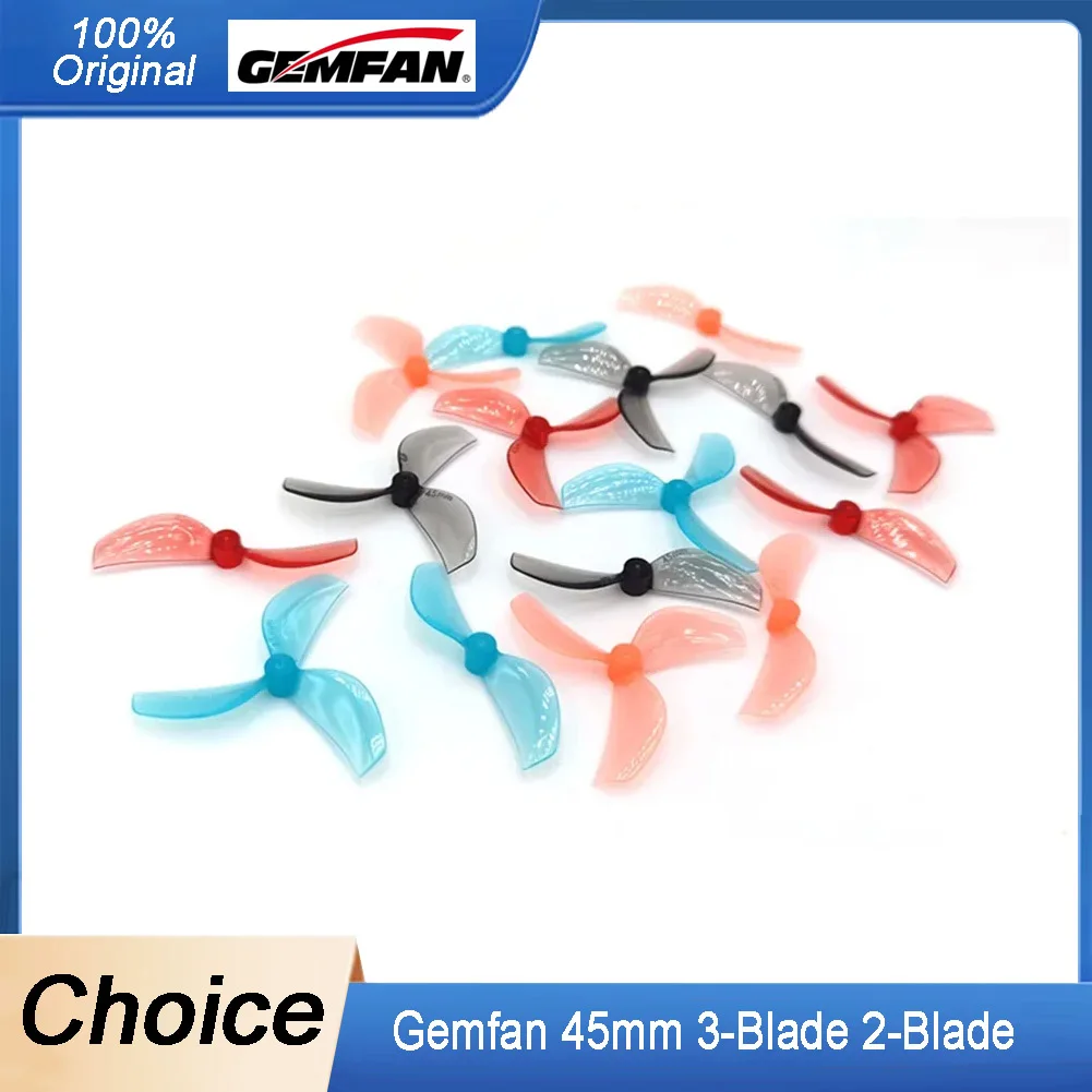 

8 пар реквизитов для ПК Gemfan, 45 мм, 2/3 лопасти — Т-образное крепление (1/1,5 мм отверстия) для FPV Freestyle Tinywhoop