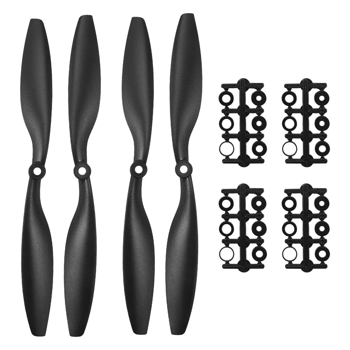 ABQR 4x 1045 10 inch Dia 4.5 inch Pitch CW/CCW Rotating Propeller blades RC Quadcopter Prop