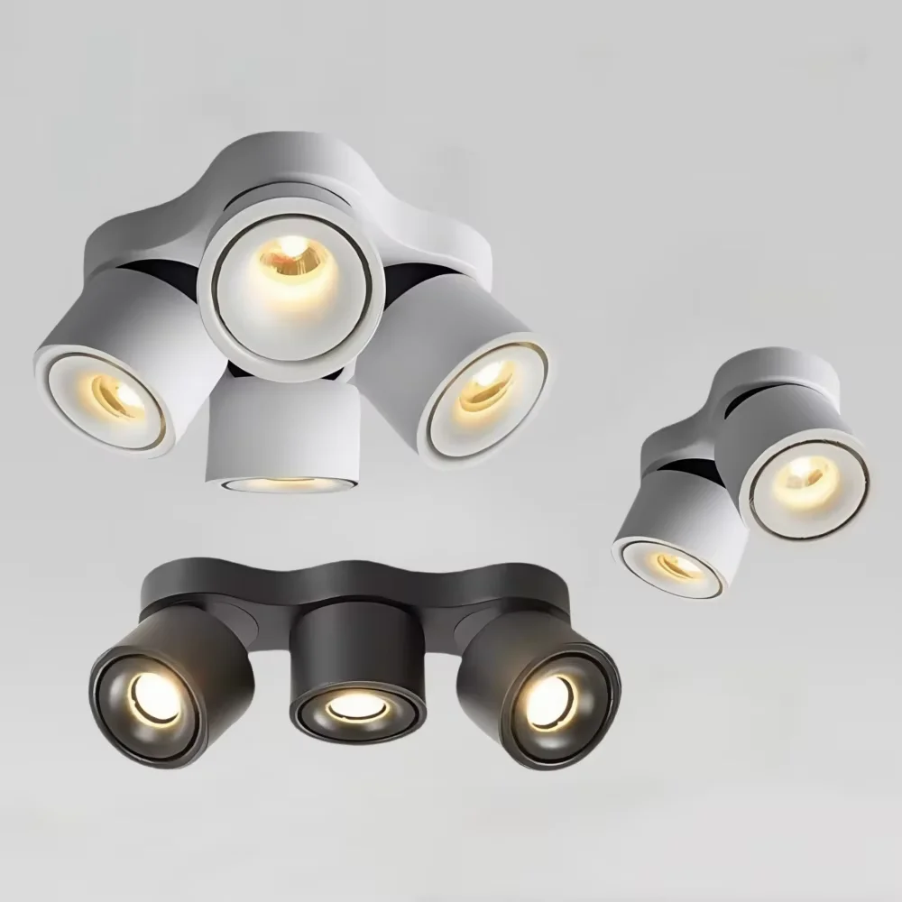 

Surface Mounted Spot Led Anti Glare Ceiling Lamp Aluminum Rotating Dimmable 12W18W24W COB Downlight 110V 220V Indoor lighting