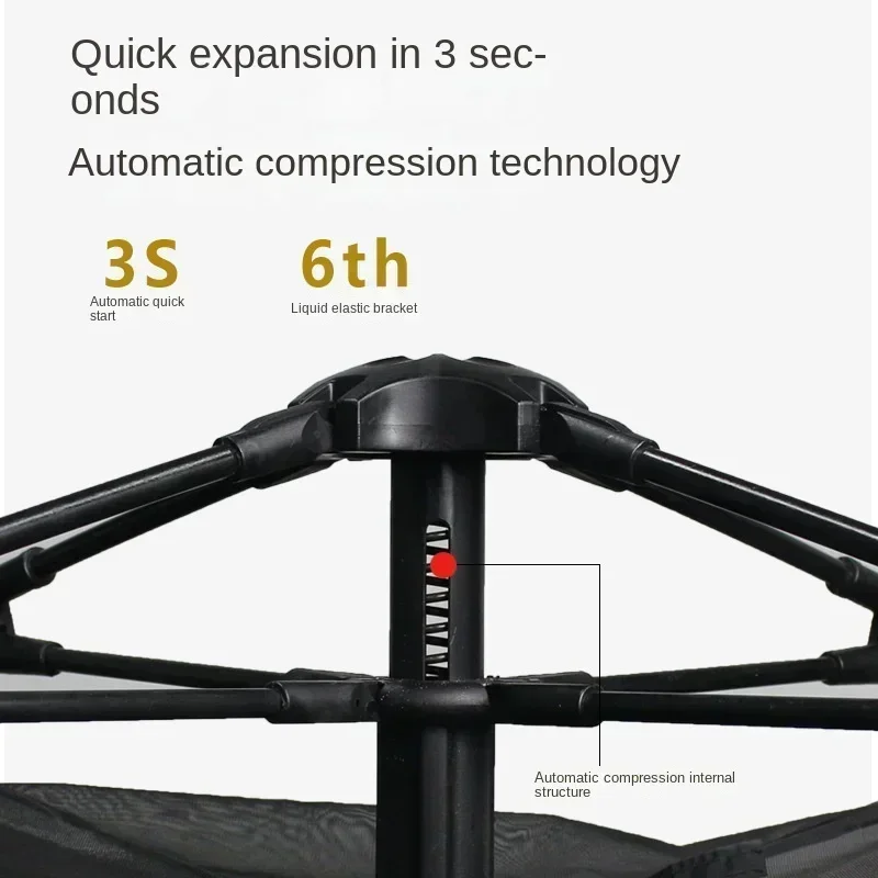 Namiot kempingowy na zewnątrz Wodoodporny automatyczny ultralekki namiot 4-sezonowy Materiały eksploatacyjne Sprzęt dla 3-4 osób Przenośny jednym