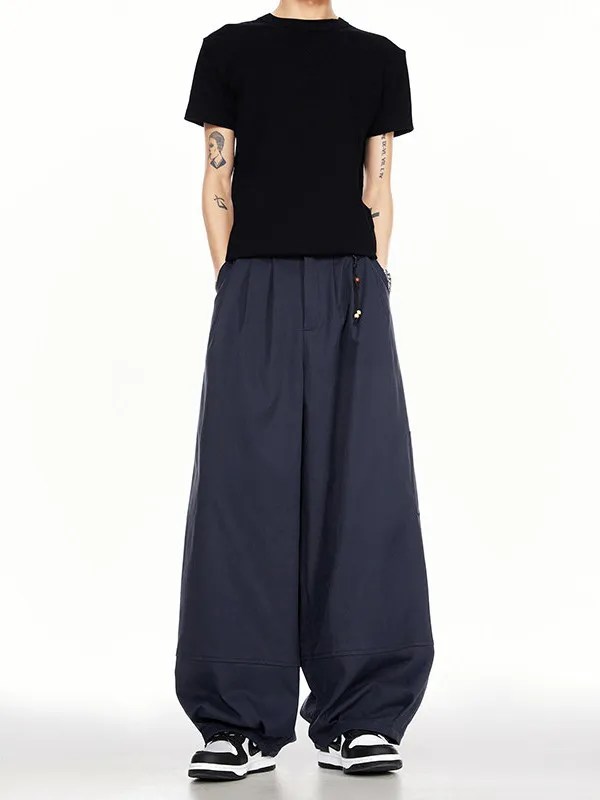 

Мужские повседневные брюки TANGZ Studio в американском ретро-стиле, свободные, широкие, весенние, фасона Harlan Carrot, брюки-фонарики