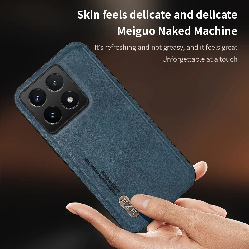 For Xiaomi 14T Case Luxury Magnetic Car Holder PU Leather Phone Case For Xiaomi 14T Soft Silicone Back Cover