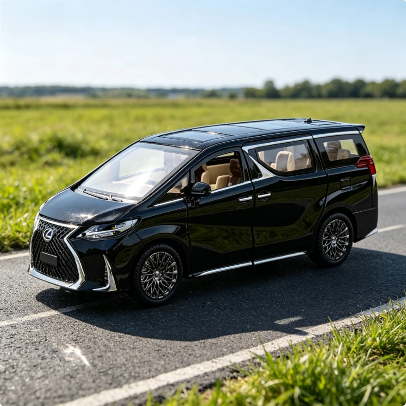 Car Zhi 1:24 Remote Control Electric Door Edition Lake LM300H Alloy Car Model Pull Back Sound and Light Male