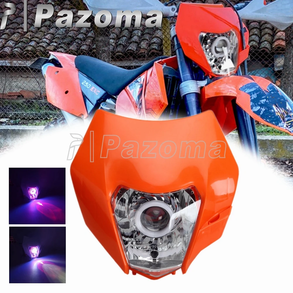 LED Headlight Fairing Motorcycle Dirt Bike Headlamp Assembly For FC 250 350 450 FE 250 350 450 501 TC 125 250 TE 125 150 250 300