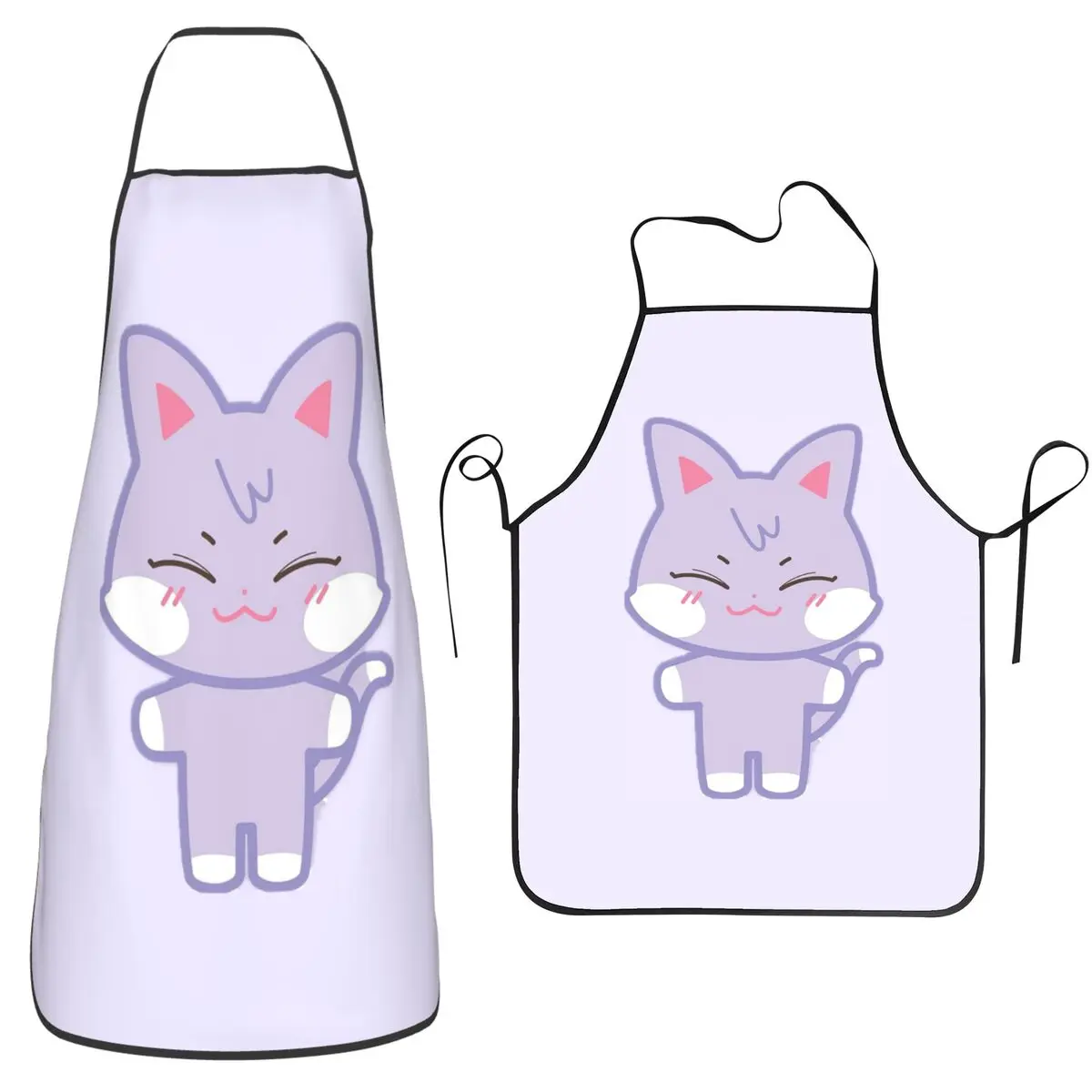 

Cartoon Cute Sandeoki Aprons Chef Cooking Tablier Waterproof Bib Kitchen Cleaning Pinafore for Women Men Painting