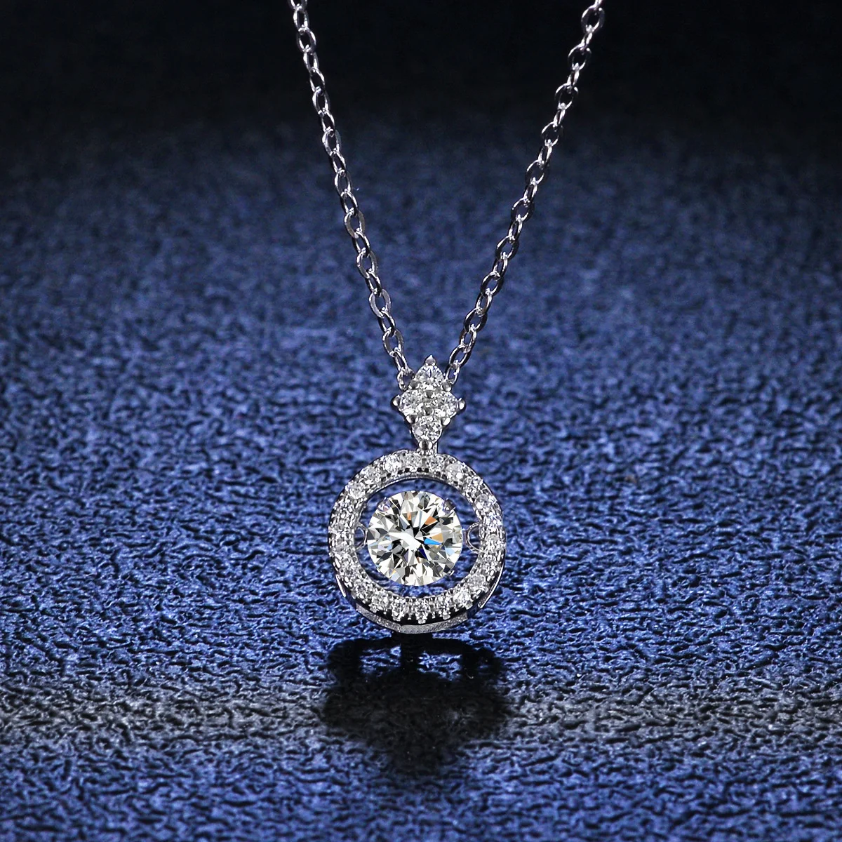 BIJOUX STORY 1CT Moissanit Anhänger für Frauen Simulierte Diamant Halskette S925 Sterling Silber Schmuck Mädchen Valentinstag Geschenk – Detail 7