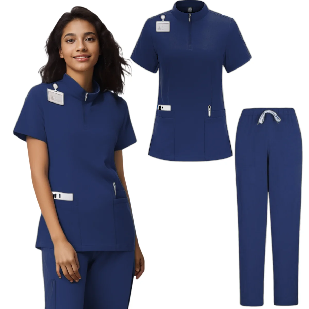 Terno Jogger Multicolor para Mulheres, Uniforme Cirúrgico Médico do Hospital, Conjunto de Esfrega, Enfermeira Workwear, Conjunto de Esfrega, Atacado