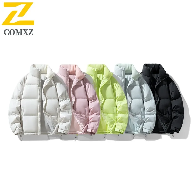 

COMXZ 2025 Winter New Couple Light Warm Fashion Unisex Down Jacket Men Women Outdoor Parka Coat