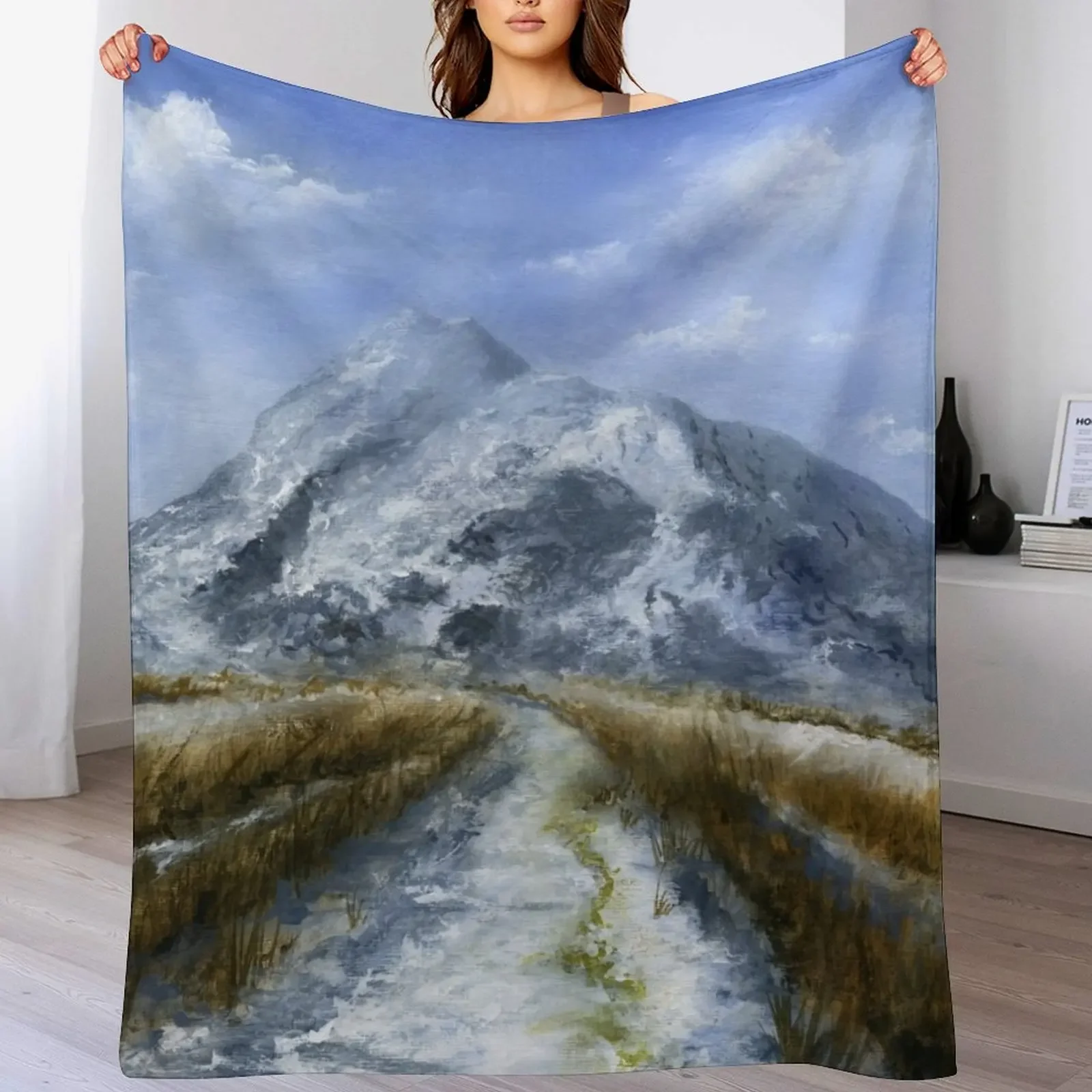 

Moel Siabod In Winter - Capel Curig Throw Blanket Thin warm for winter Soft Plush Plaid for babies Blankets