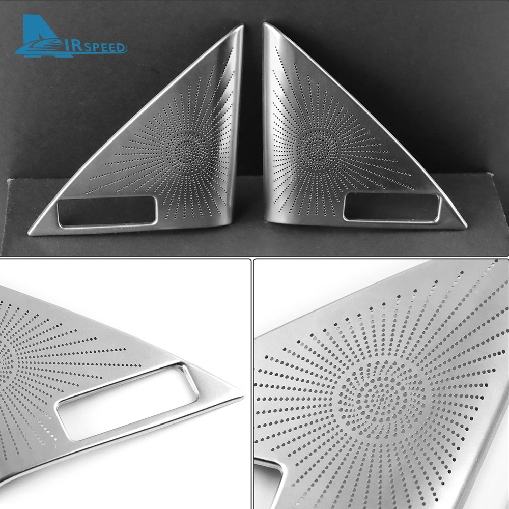 الفولاذ المقاوم للصدأ الباب الأمامي غطاء مكبر الصوت لمازدا CX60 2022-2025 CX70 CX-70 CX80 CX-80 CX90 CX-90 تكوين عالي 2024 2025 #5