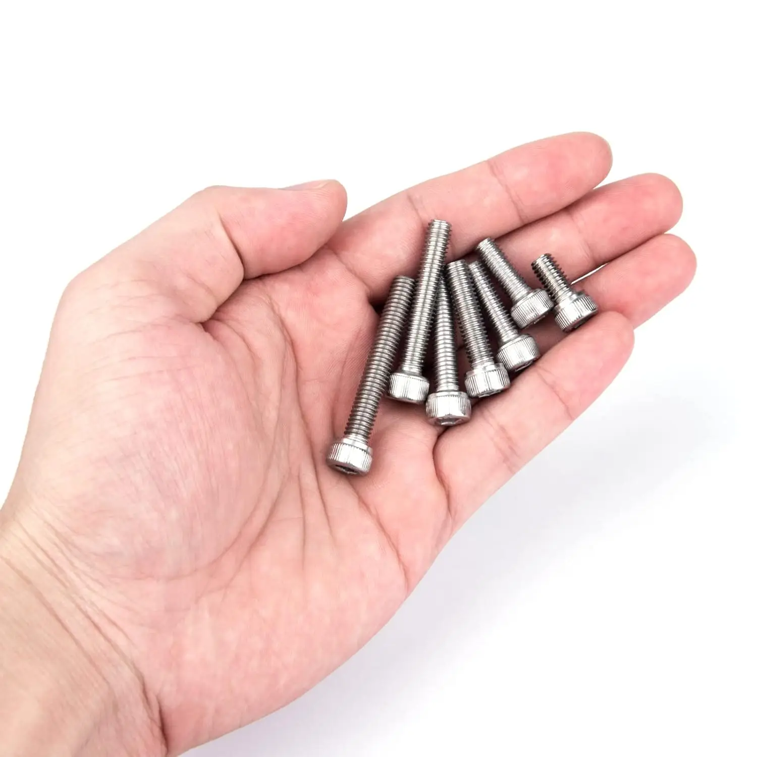 

180 sets of M6 stainless steel bolts, M6x12/16/20/25/30/35/40 mm hexagonal socket head cap screws, nuts, washers and combination