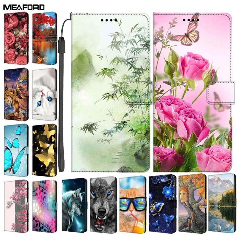 Leather Flip Covers For Samsung A35 5G Cases A25 A55 A15 4G 5G Magnet Stand Wallet Book Card Covers For Samsung Galaxy A25 5G