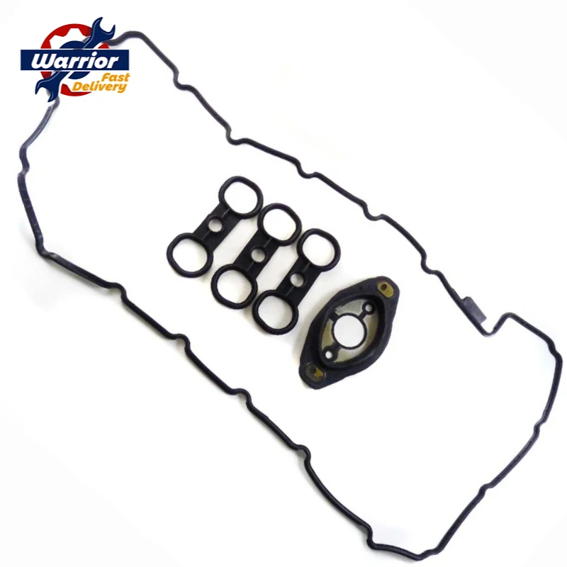 11127552280  11127582245 1112755969 Valve Cover Gasket & Shaft Seal Set Compatible with BMW E60 E82 E88 E90 E91 E92 E93 X3 X5 Z4