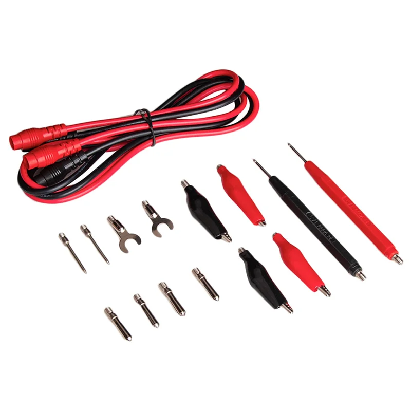

A36T-48Pcs Multimeter Test Probe Test Leads Kit Replace Test Wires Probes For Digital Multimeter Crocodile Clips U Type Probe