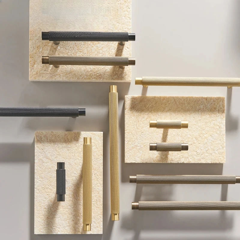 

Brass Furniture Handles Modern Knurled Antique Brass Cupboard Wardrobe Dresser Shoe Box Drawer Cabinet Knobs