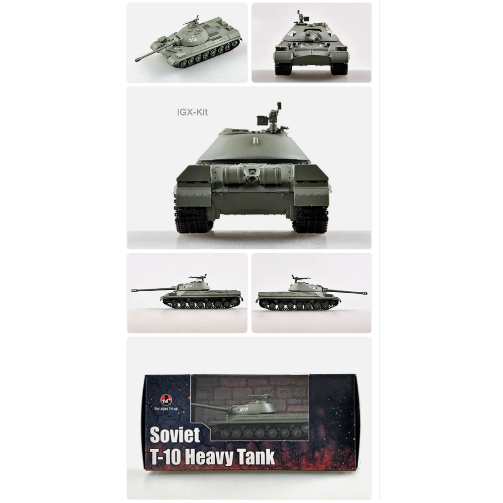 

Easymodel 35173 1:72 Советский тяжелый танк Т-10 (Т-10) готовая статическая пластиковая модель, коллекционная игрушка, украшение, подарок