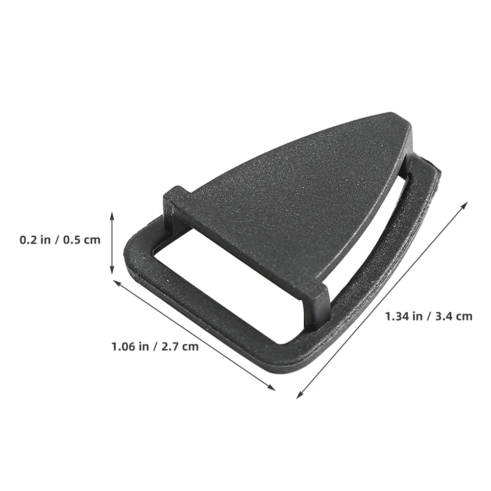 

20 Pcs Hard Hat Accessories Buckle Clips Chin Strap for Construction Attachment Black