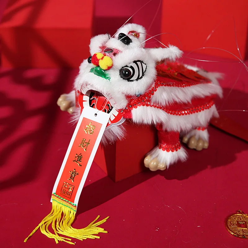 

Chinese Lion Dance String Puppets Retro Folk Customs Traditional Lion Dance Home Decorations Accessories