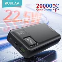 KUULAA Power Bank 20000mAh External Battery Large Capacity 22.5W Fast Charging Portable Charger For iPhone xiaomi poco Powerbank