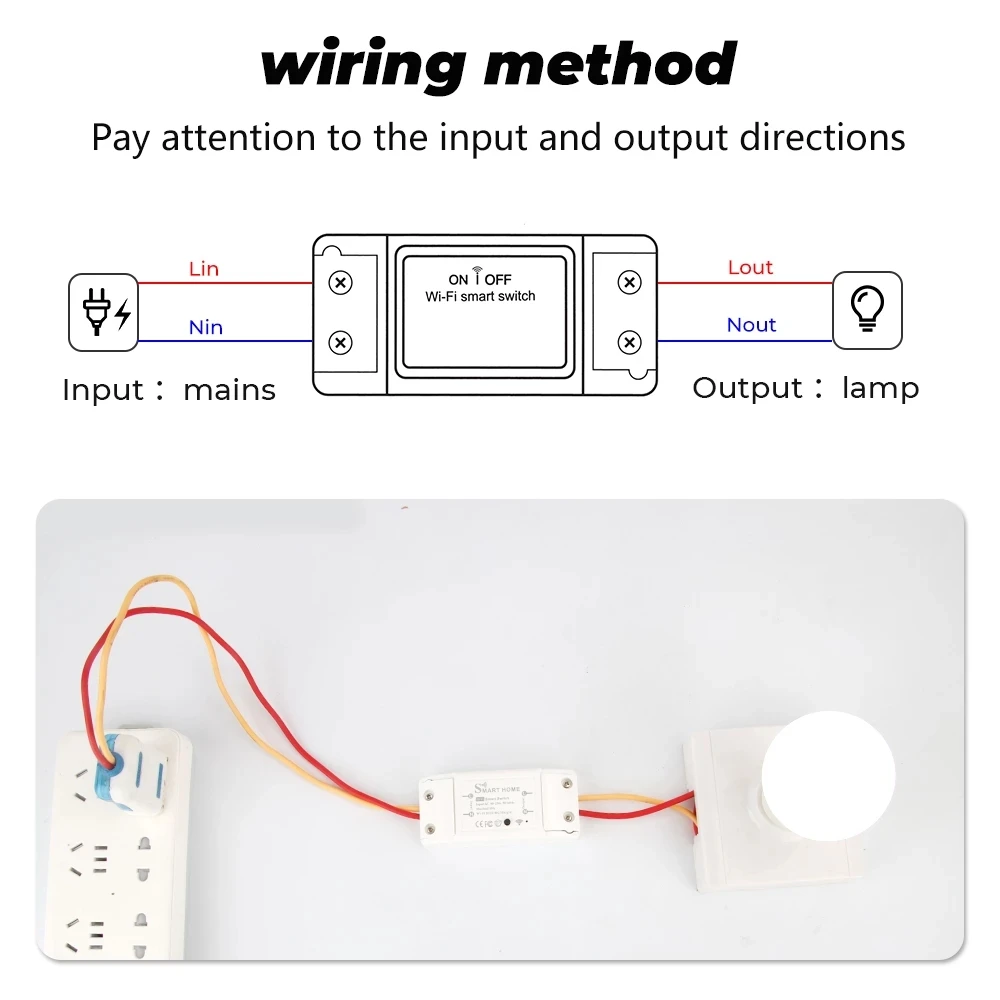 WIFI-schakelaar Smart Home Automation-relaismodule Tuya Alexa-tijdschakelaar Smartlife APP Draadloze afstandsbedieningsrelais